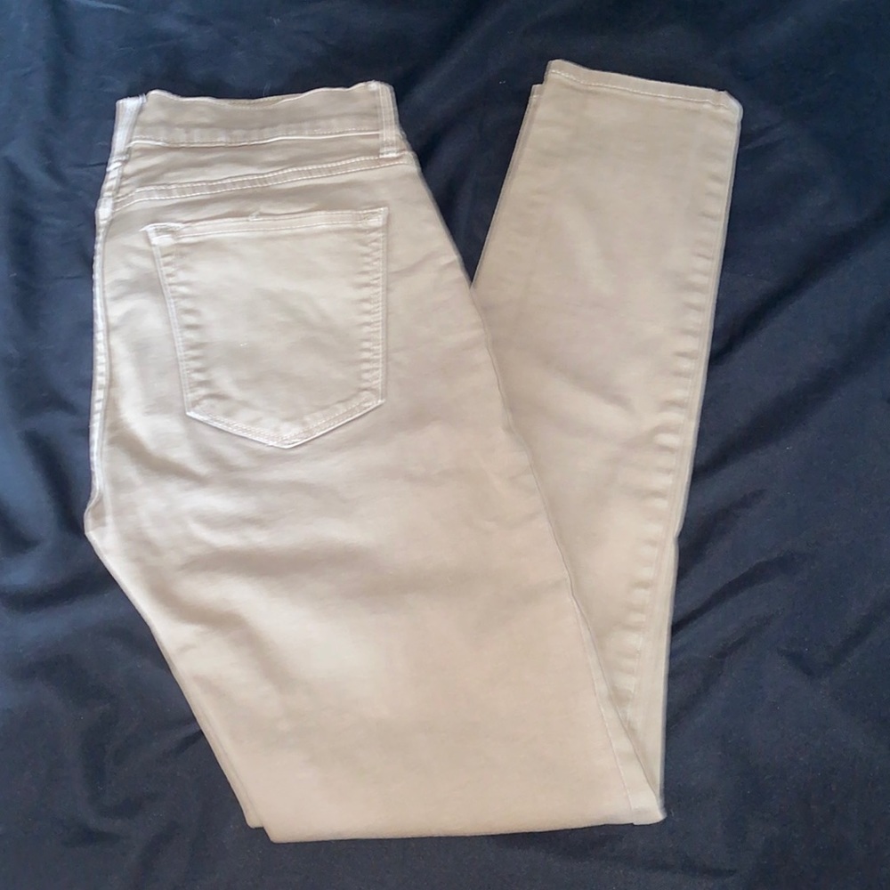 Gap 1969 tan colored skinny jeans